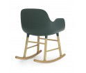 Fotel bujany na dębowych płozach FORM ROCKING ARMCHAIR Normann Copenhagen - różne kolory