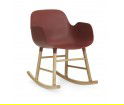 Fotel bujany na dębowych płozach FORM ROCKING ARMCHAIR Normann Copenhagen - różne kolory