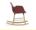 Fotel bujany na dębowych płozach FORM ROCKING ARMCHAIR Normann Copenhagen - różne kolory