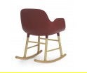 Fotel bujany na dębowych płozach FORM ROCKING ARMCHAIR Normann Copenhagen - różne kolory