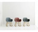Fotel bujany na dębowych płozach FORM ROCKING ARMCHAIR Normann Copenhagen - różne kolory