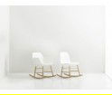 Fotel bujany na dębowych płozach FORM ROCKING ARMCHAIR Normann Copenhagen - różne kolory