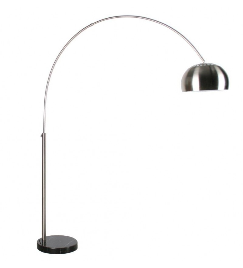 Lampa podłogowa Metal Bow White Label Living - chrom