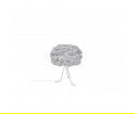Lampa z piór Eos micro light grey Vita Copenhagen