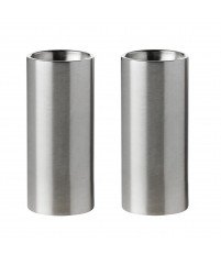 Zestaw solniczki i pieprzniczki AJ Cylinda-line Stelton - stalowy