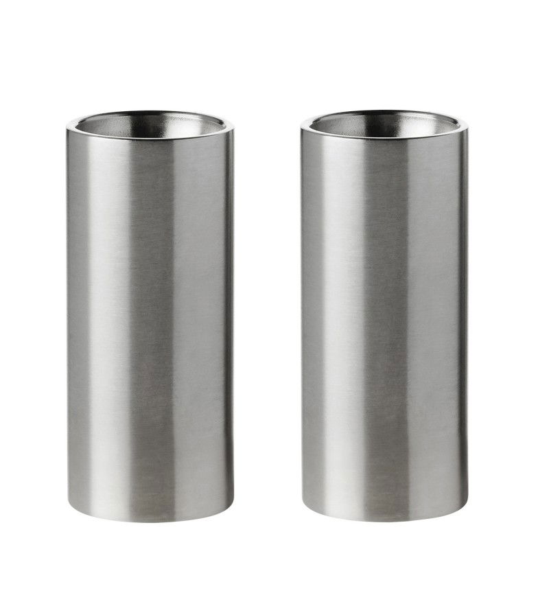 Zestaw solniczki i pieprzniczki AJ Cylinda-line Stelton - stalowy