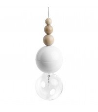 Lampa Loft Bala biała z kablem w oplocie - różne kolory