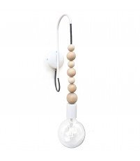 Kinkiet Loft Sfarer biały z kablem w oplocie - r&oacute;żne kolory