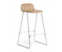 Hoker JUST BARSTOOL z oparciem 75 cm Normann Copenhagen - dwie wersje kolorystyczne