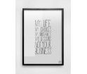 Plakat MY LIFE MM House Design - różne rozmiary