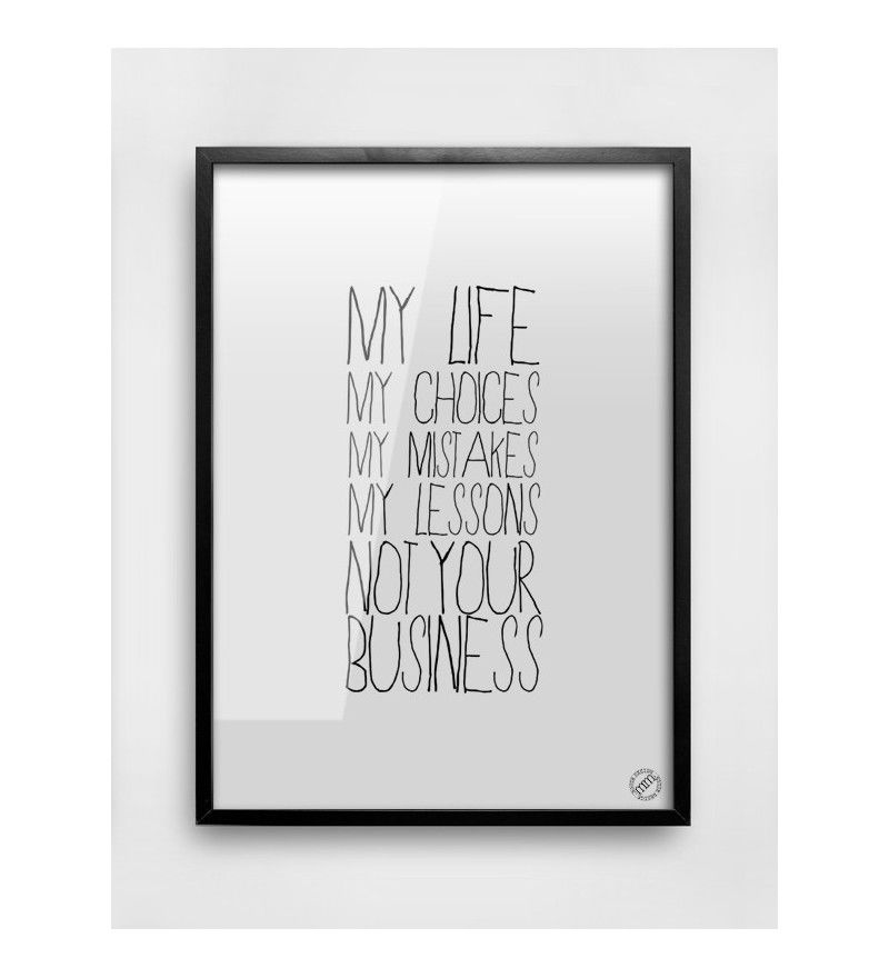 Plakat MY LIFE MM House Design - r&oacute;żne rozmiary