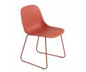 Krzesło na płozach Fiber Side Chair Sled Base Muuto - różne kolory