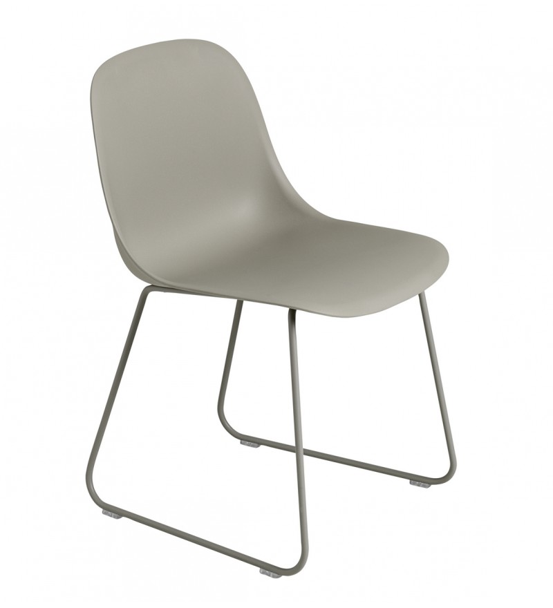 Krzesło na płozach Fiber Side Chair Sled Base Muuto - r&oacute;żne kolory