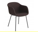 Krzesło tapicerowane Fiber Armchair Tube Base Muuto - różne kolory
