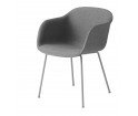 Krzesło tapicerowane Fiber Armchair Tube Base Muuto - różne kolory