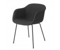 Krzesło tapicerowane Fiber Armchair Tube Base Muuto - różne kolory