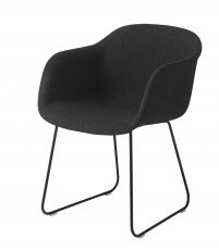Krzesło tapicerowane Fiber Armchair Sled Base Muuto - różne kolory