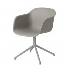Fotel na podstawie krzyżakowej Fiber Armchair Swivel Base w. o. return Muuto - r&oacute;żne kolory