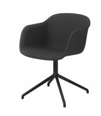 Fotel tapicerowany na podstawie krzyżakowej Fiber Armchair Swivel Base w. o. return Muuto - r&oacute;żne kolory
