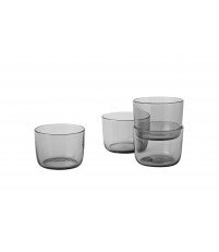 Szklanki CORKY Muuto - przydymione szkło, 4 sztuki