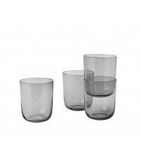 Szklanki wysokie CORKY Muuto - przydymione szkło, 4 sztuki