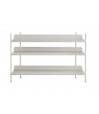 System półek COMPILE Muuto - konfiguracja 2, szara