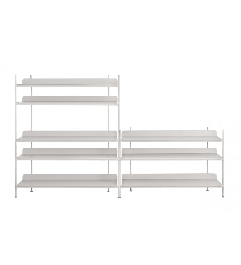 Regał COMPILE Muuto - konfiguracja 7, szara