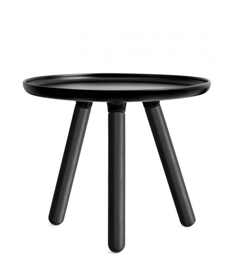 Stolik TABLO Normann Copenhagen - okrągły czarny i biały