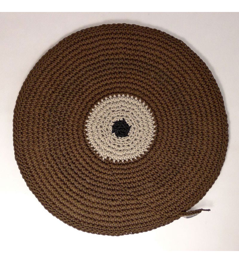 Dywanik okrągły pleciony ze sznurka Motarnia - średnica 80 cm