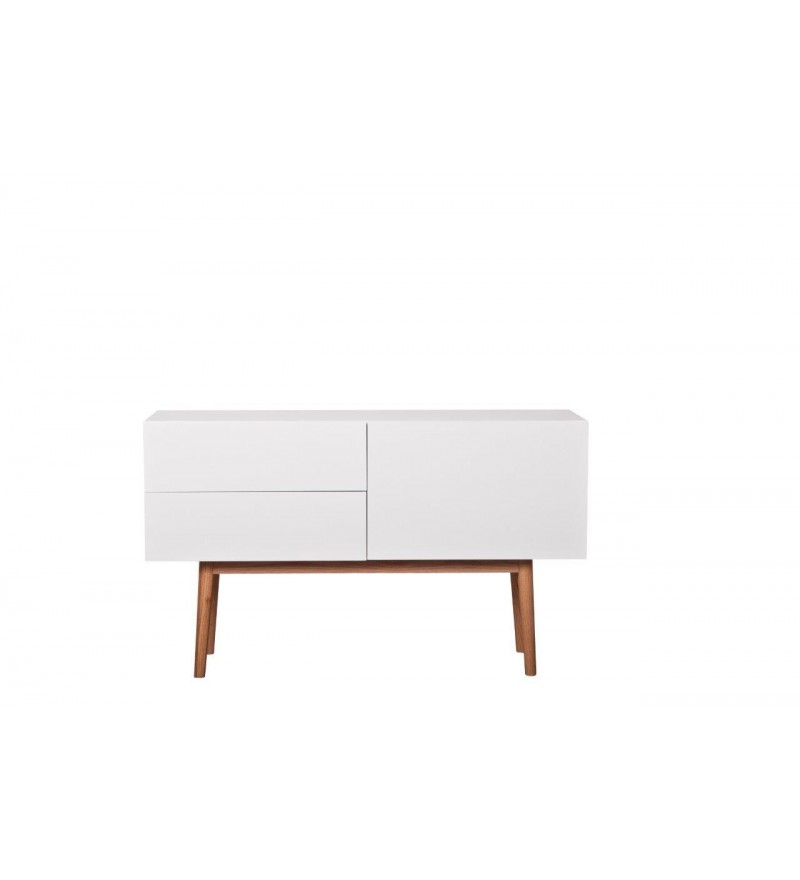 Komoda High On Wood 2DR 1DO Zuiver - biała