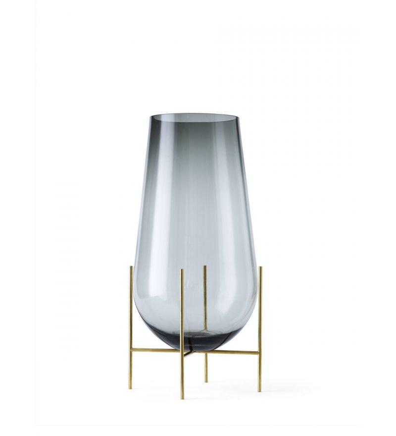 Wazon &Eacute;chasse Audo Copenhagen (dawniej Menu) - rozmiar L, przydymione szkło