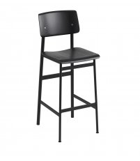 Hoker z oparciem Loft Bar Stool H: 75cm Muuto - różne kolory