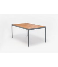 St&oacute;ł FOUR HOUE - 160x90cm, bambusowy, szara podstawa, na zewnątrz