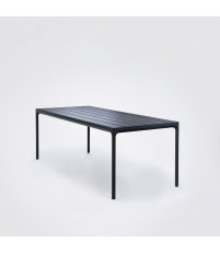 Stół ogrodowy FOUR HOUE - 210x90cm, czarny, na zewnątrz