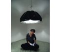 Lampa wisząca Orca PUFF-BUFF Design czarny przewód