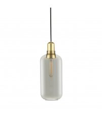 Lampa AMP Normann Copenhagen - antracyt i mosiądz, wysokość 26 cm