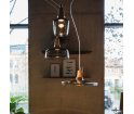 Lampa INDUSTRIAL 36/08P z antracytowego szkła - średnica 36 cm