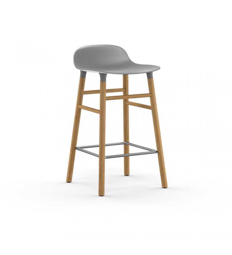 Hoker na dębowych nogach 65 cm FORM BARSTOOL Normann Copenhagen - r&oacute;żne kolory