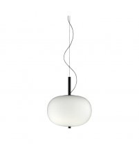 Lampa wisząca Ilargi GROK - pojedyncza, ciemny jesion, średnica 24 cm