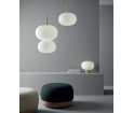 Lampa wisząca Ilargi GROK - podwójna, ciemny jesion, średnica 39.5 cm