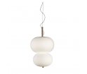 Lampa wisząca Ilargi GROK - podwójna, jasny jesion, średnica 39.5 cm