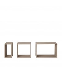 Regał modułowy STACKED 2.0 Muuto - elementy dębowe otwarte