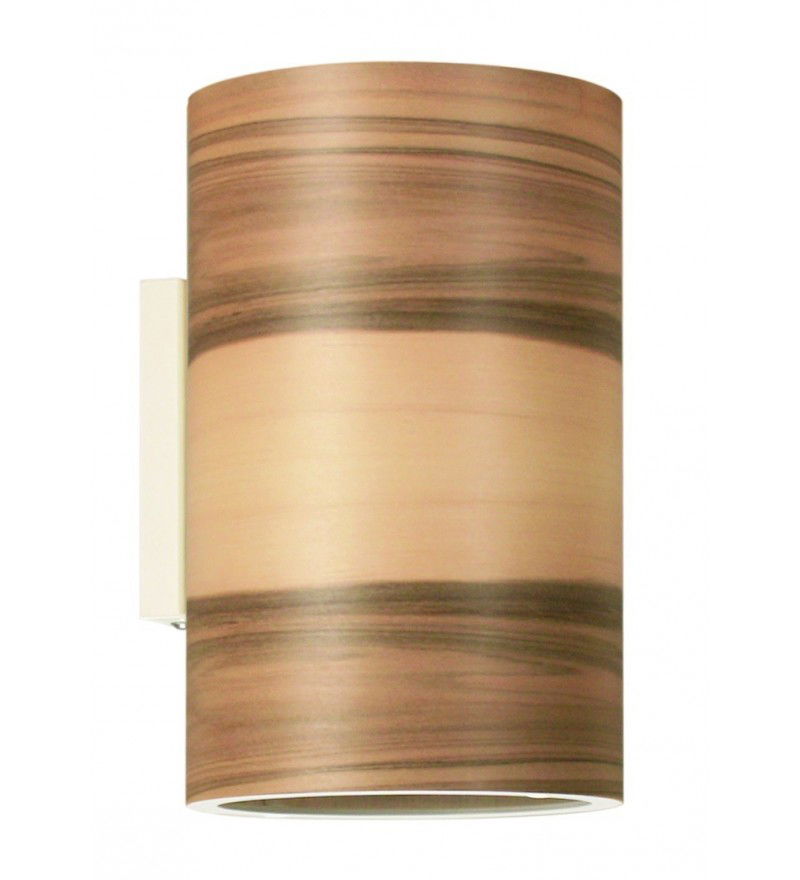 Kinkiet FUNK 16/26W orzech satyna - średnica 16 cm