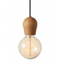 Lampa Bright Sprout Nordic Tales - dąb olejowany + czarny przewód