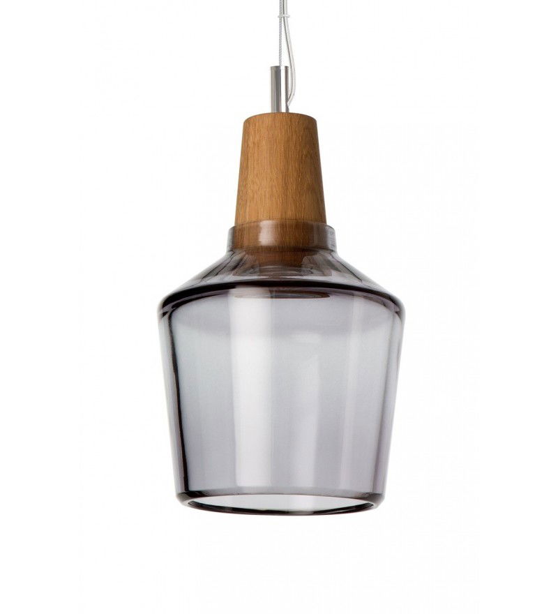 Lampa INDUSTRIAL 15/16P Dreizehngrad z antracytowego szkła - średnica 15 cm