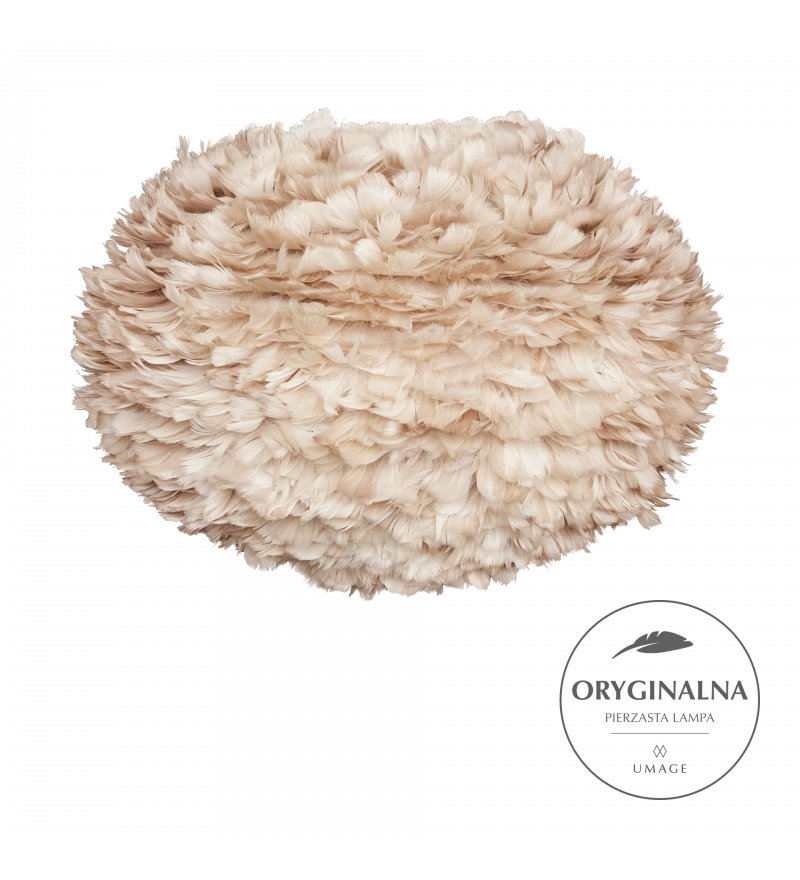 Lampa z pi&oacute;r Eos Large Light Brown UMAGE - jasnobrązowa