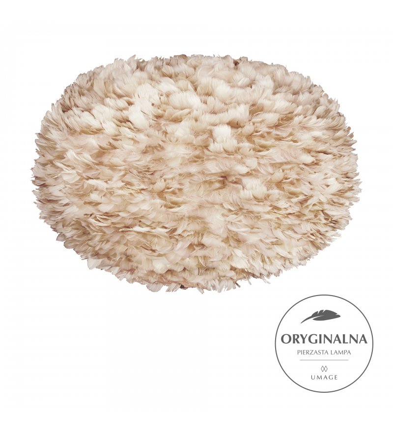 Lampa z pi&oacute;r Eos XL Light Brown UMAGE - jasnobrązowy