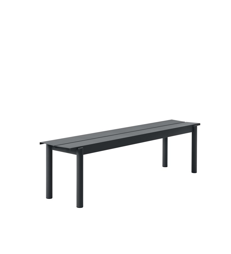 Ławka ogrodowa LINEAR STEEL 170 x 34 cm MUUTO - r&oacute;żne kolory/metal