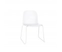 Krzesło drewniane na stalowych nogach VISU SLED BASE CHAIR Muuto - różne kolory