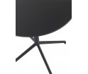 Stolik kawowy Still Muuto - średnica 75 cm, wysokość 95 cm, czarny blat/czarna podstawa